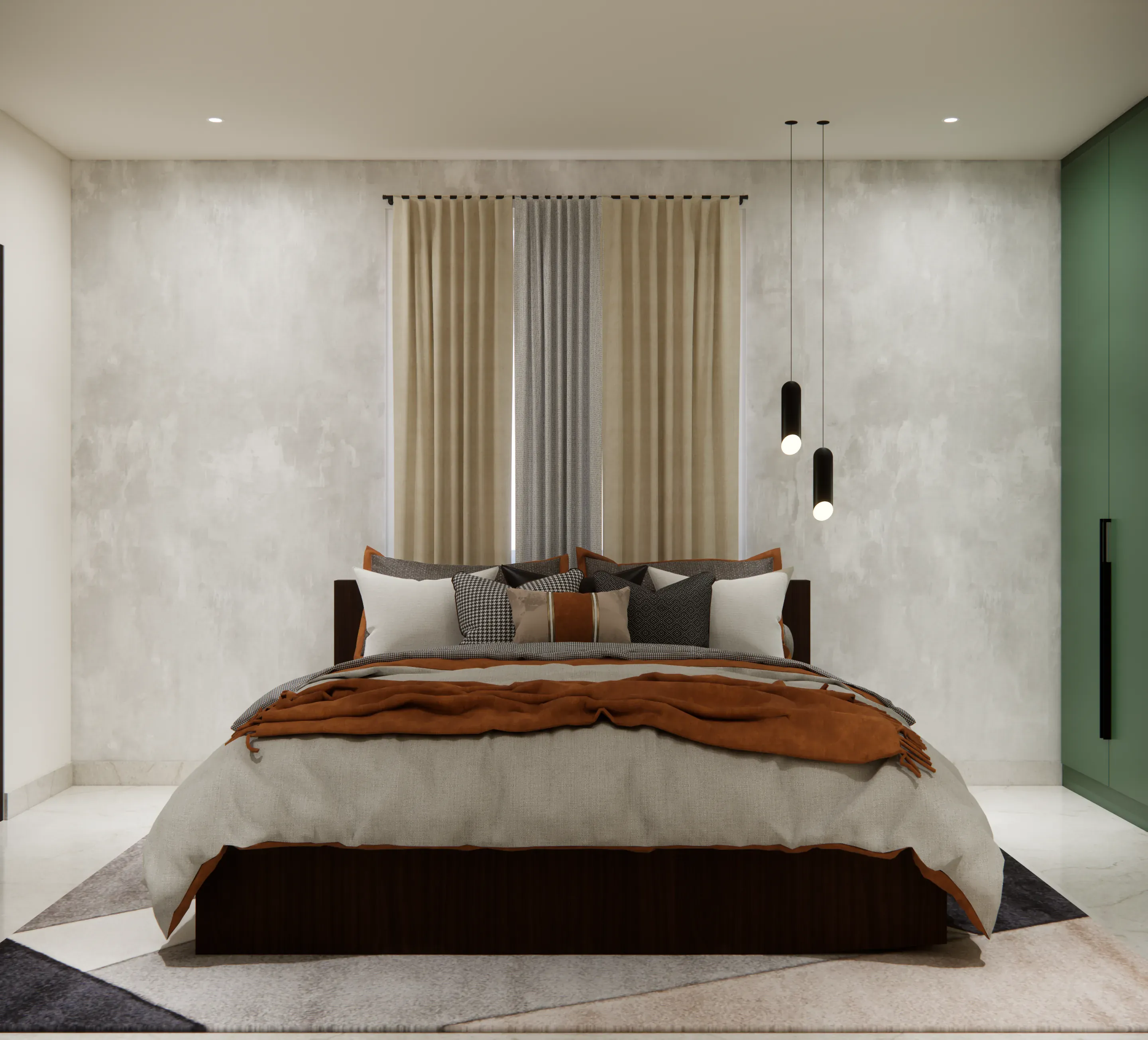 Bedroom interior designed by Spaces by MTC, Hyderabad