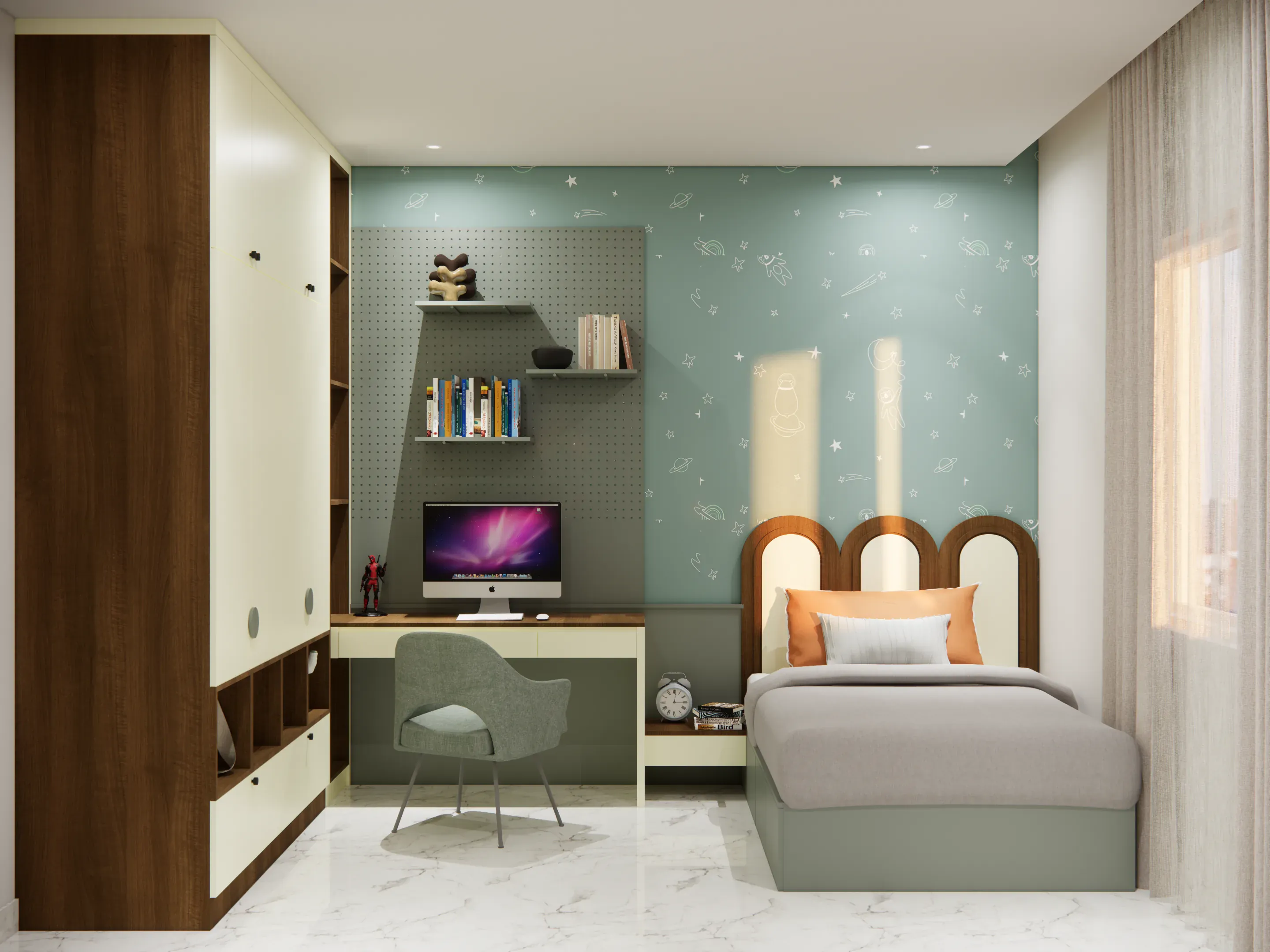 Kids Room interior designed by Spaces by MTC, Hyderabad